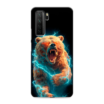 Силиконовый чехол на Huawei Honor 30S с принтом Медведь