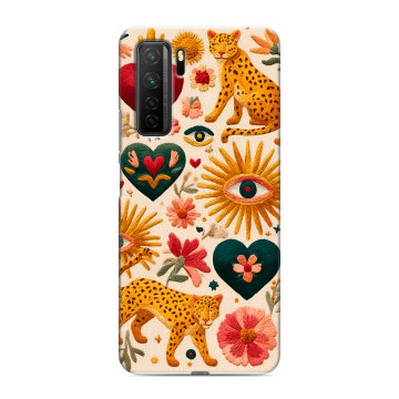 Силиконовый чехол на Huawei Honor 30S с принтом Модный принт
