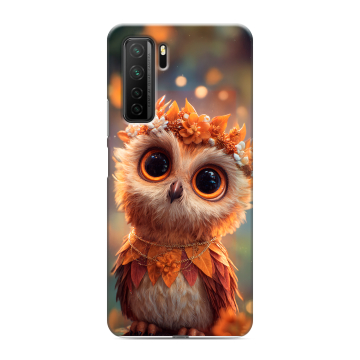 Силиконовый чехол на Huawei Honor 30S с принтом Милая сова