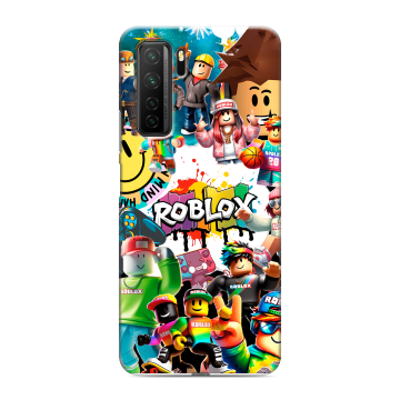 Силиконовый чехол на Huawei Honor 30S с принтом Roblox Роблокс