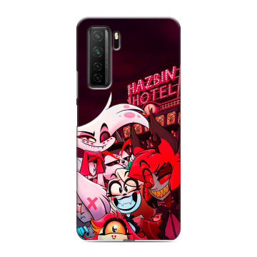 Силиконовый чехол на Huawei Honor 30S с принтом Hazbin Hotel Отель Хазбин