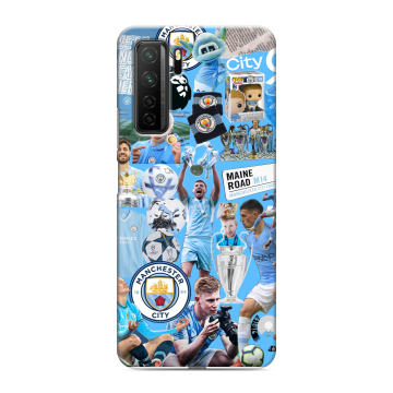 Силиконовый чехол на Huawei Honor 30S с принтом Man City Манчестер Сити