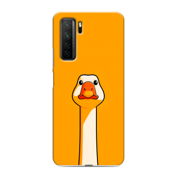 Силиконовый чехол на Huawei Honor 30S с принтом Смешная утка