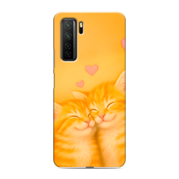 Силиконовый чехол на Huawei Honor 30S с принтом Милые котята