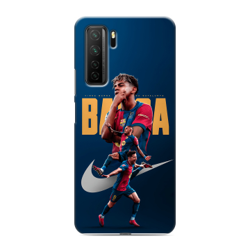 Силиконовый чехол на Huawei Honor 30S с принтом Барселона Barca Yamal 