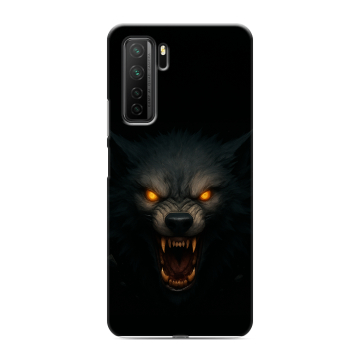 Силиконовый чехол на Huawei Honor 30S с принтом Волк