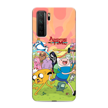 Силиконовый чехол на Huawei Honor 30S с принтом Adventure time Время приключений