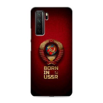 Силиконовый чехол на Huawei Honor 30S с принтом Флаг Герб СССР