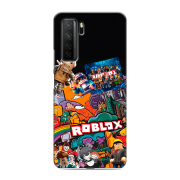 Силиконовый чехол на Huawei Honor 30S с принтом Roblox Роблокс