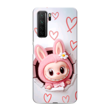Силиконовый чехол на Huawei Honor 30S с принтом Labubu Лабубу