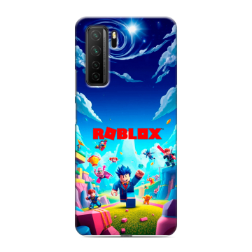 Силиконовый чехол на Huawei Honor 30S с принтом Roblox Роблокс