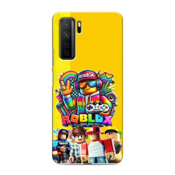 Силиконовый чехол на Huawei Honor 30S с принтом Roblox Роблокс
