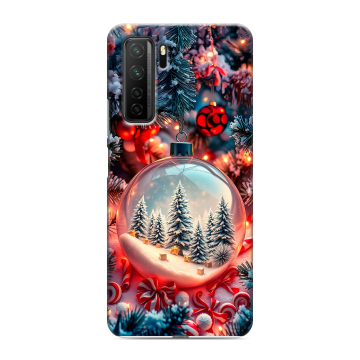 Силиконовый чехол на Huawei Honor 30S с принтом Новый год