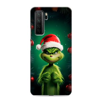 Силиконовый чехол на Huawei Honor 30S с принтом Гринч Новый год Рождество