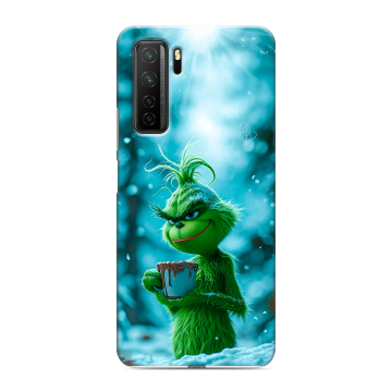 Силиконовый чехол на Huawei Honor 30S с принтом Новый год гринч