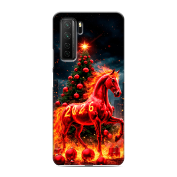Силиконовый чехол на Huawei Honor 30S с принтом Новый год