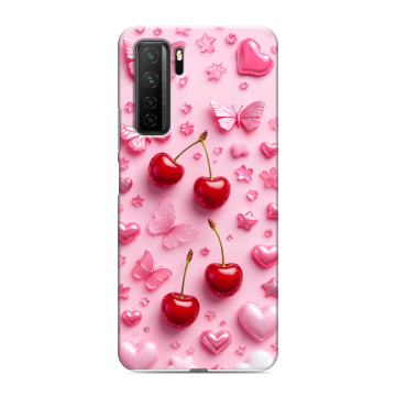 Силиконовый чехол на Huawei Honor 30S с принтом для девочек