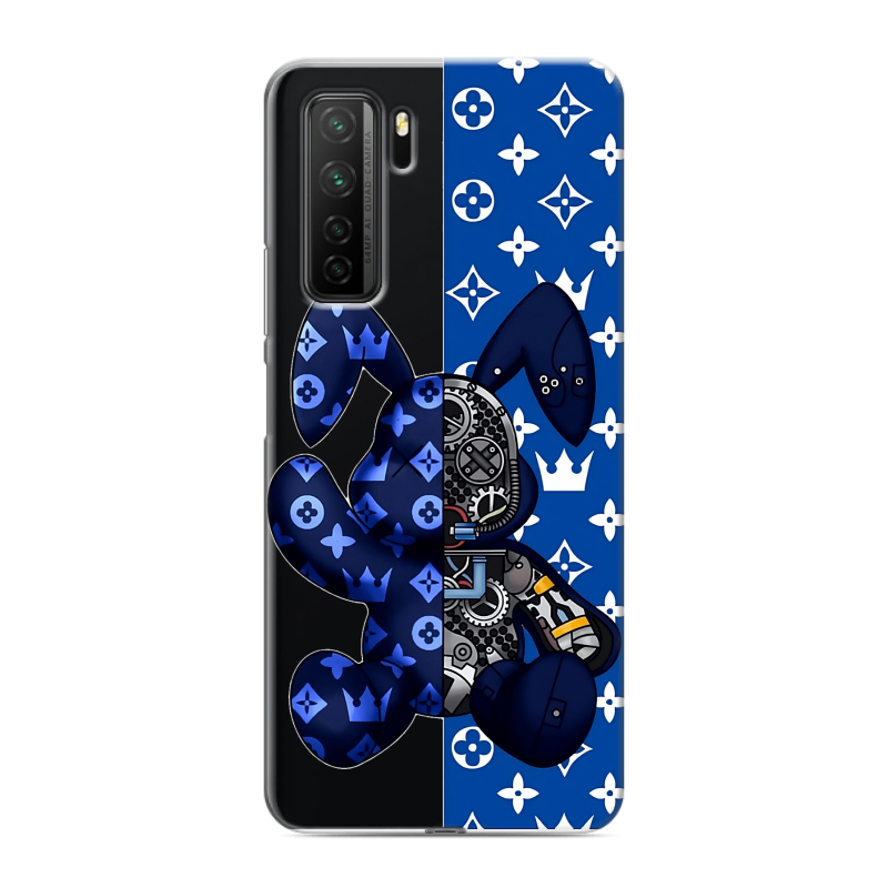 Силиконовый противоударный чехол на Huawei Honor 30S с принтом Луи робот Силиконовый противоударный чехол на Huawei Honor 30S с принтом Луи робот
