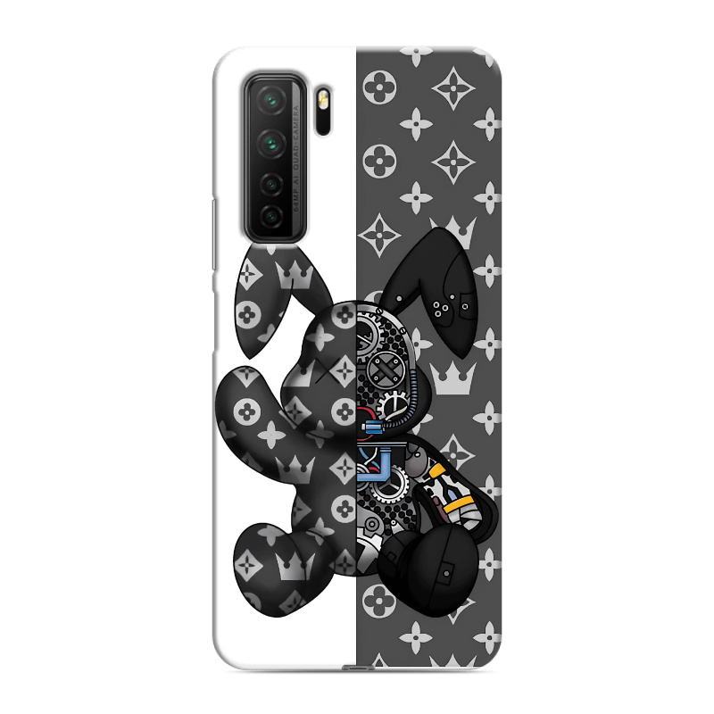 Силиконовый противоударный чехол на Huawei Honor 30S с принтом Луи робот Силиконовый противоударный чехол на Huawei Honor 30S с принтом Луи робот