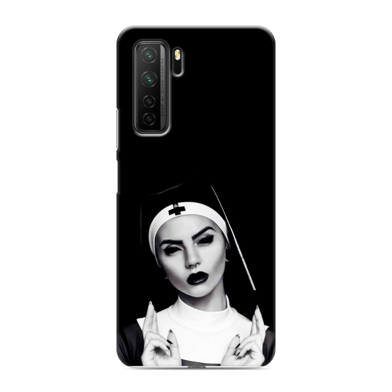 Силиконовый чехол на Huawei Honor 30S с принтом монашка Силиконовый чехол на Huawei Honor 30S с принтом монашка