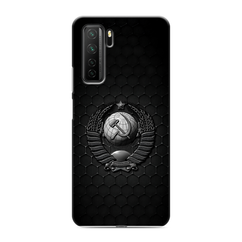 Силиконовый чехол на Huawei Honor 30S с принтом Герб Флаг СССР Силиконовый чехол на Huawei Honor 30S с принтом Герб Флаг СССР