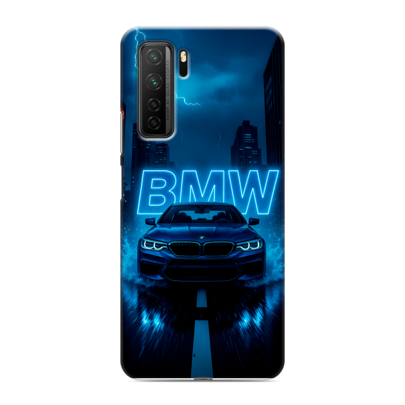 Силиконовый противоударный чехол на Huawei Honor 30S с принтом BMW БМВ Силиконовый противоударный чехол на Huawei Honor 30S с принтом BMW БМВ