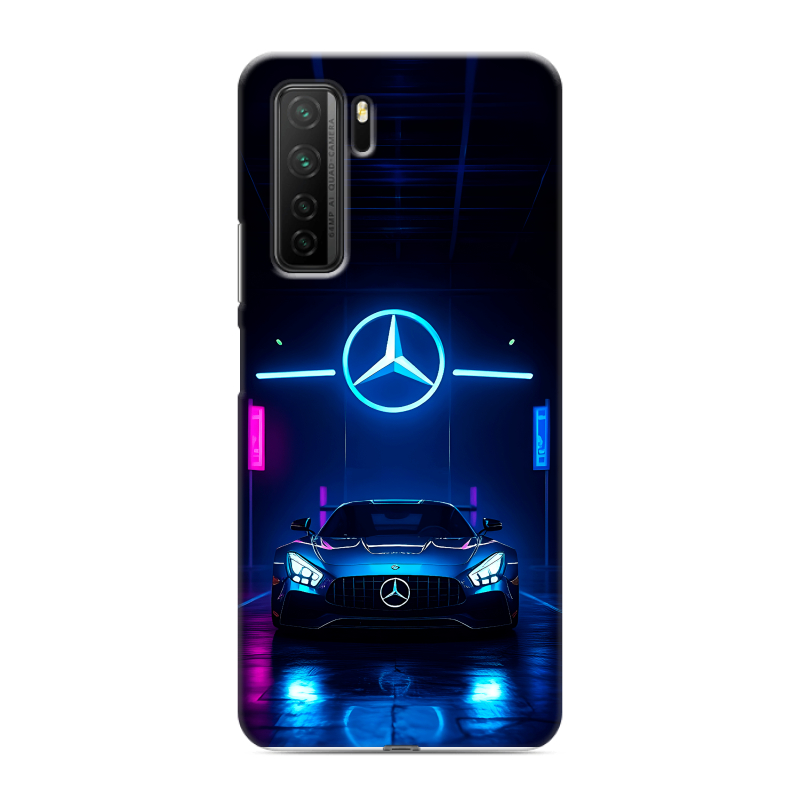 Силиконовый чехол на Huawei Honor 30S с принтом Mercedes Мерседес Силиконовый чехол на Huawei Honor 30S с принтом Mercedes Мерседес