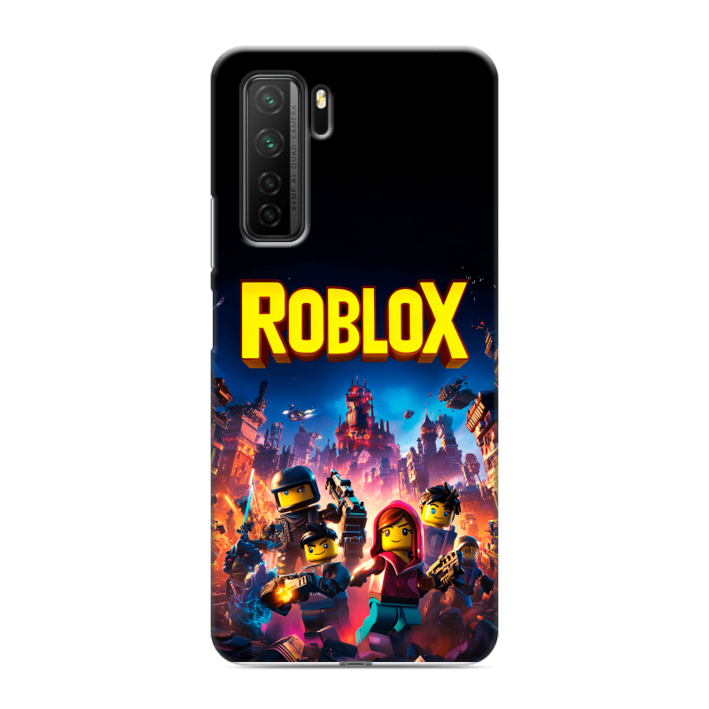 Силиконовый противоударный чехол на Huawei Honor 30S с принтом Roblox Роблокс Силиконовый противоударный чехол на Huawei Honor 30S с принтом Roblox Роблокс