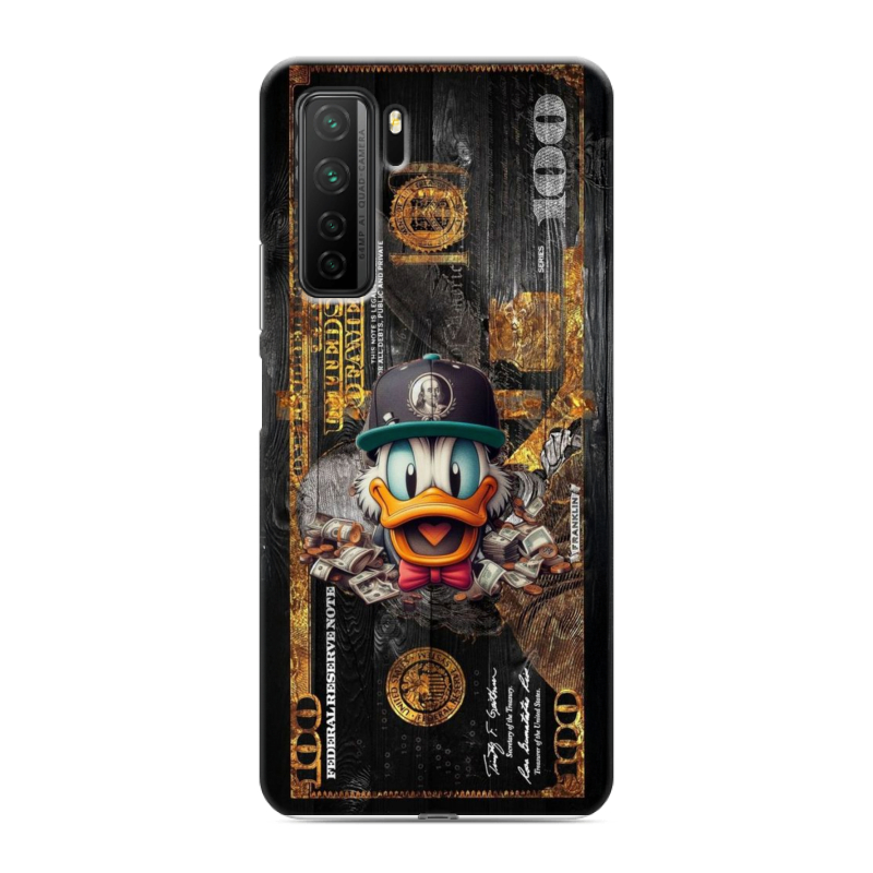 Силиконовый чехол на Huawei Honor 30S с принтом Дональд Дак Доллар Силиконовый чехол на Huawei Honor 30S с принтом Дональд Дак Доллар