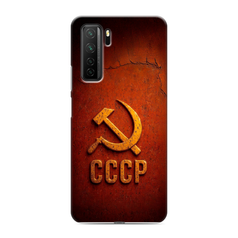 Силиконовый чехол на Huawei Honor 30S с принтом Флаг Герб СССР Силиконовый чехол на Huawei Honor 30S с принтом Флаг Герб СССР