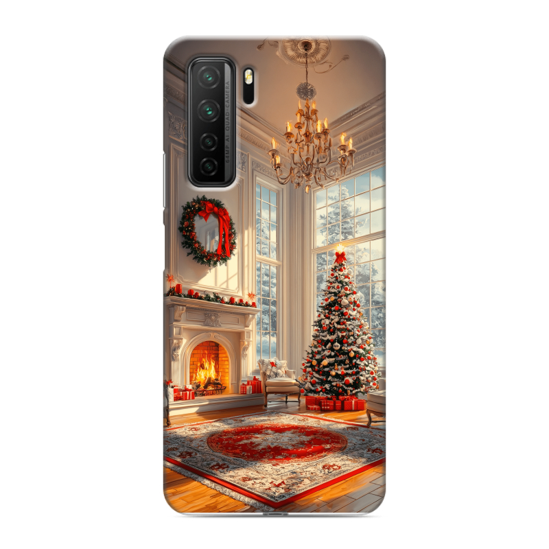 Силиконовый чехол на Huawei Honor 30S с принтом Новый год Силиконовый чехол на Huawei Honor 30S с принтом Новый год