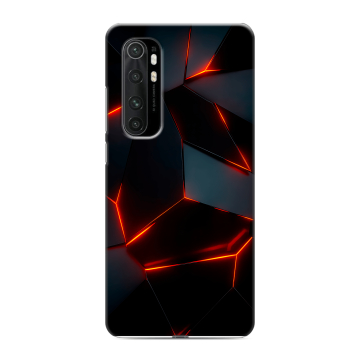 Силиконовый чехол на Xiaomi Mi Note 10 Lite с принтом Яркие абстракции