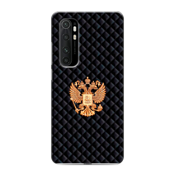 Силиконовый чехол на Xiaomi Mi Note 10 Lite с принтом Герб России принт