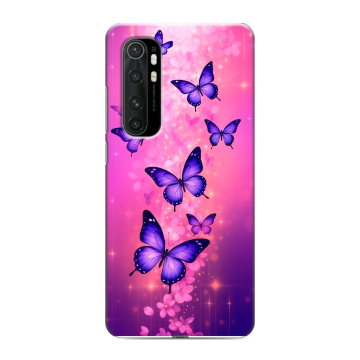 Силиконовый чехол на Xiaomi Mi Note 10 Lite с принтом Бабочки