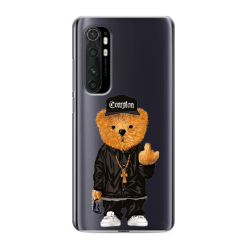 Силиконовый чехол на Xiaomi Mi Note 10 Lite с принтом Мишка Силиконовый чехол на Xiaomi Mi Note 10 Lite с принтом Мишка