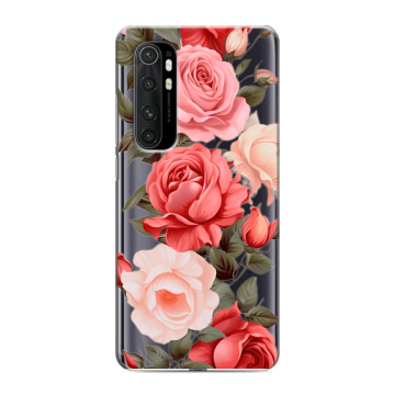 Силиконовый чехол на Xiaomi Mi Note 10 Lite с принтом Розы Силиконовый чехол на Xiaomi Mi Note 10 Lite с принтом Розы