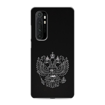 Силиконовый чехол на Xiaomi Mi Note 10 Lite с принтом Герб России Силиконовый чехол на Xiaomi Mi Note 10 Lite с принтом Герб России