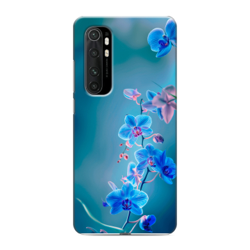 Силиконовый чехол на Xiaomi Mi Note 10 Lite с принтом Голубые цветы
