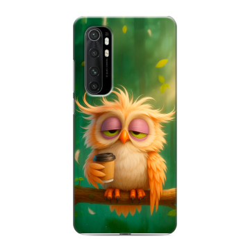 Силиконовый чехол на Xiaomi Mi Note 10 Lite с принтом сова