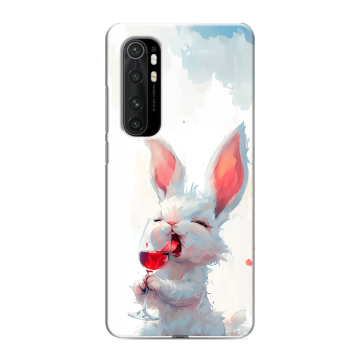 Силиконовый чехол на Xiaomi Mi Note 10 Lite с принтом кролик зайчик Силиконовый чехол на Xiaomi Mi Note 10 Lite с принтом кролик зайчик