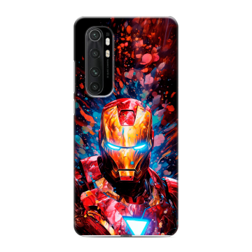 Силиконовый чехол на Xiaomi Mi Note 10 Lite с принтом Железный человек Ironman Силиконовый чехол на Xiaomi Mi Note 10 Lite с принтом Железный человек Ironman