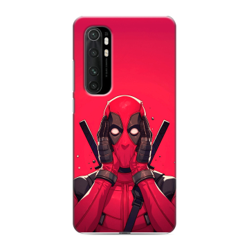 Силиконовый чехол на Xiaomi Mi Note 10 Lite с принтом Дедпул Deadpool