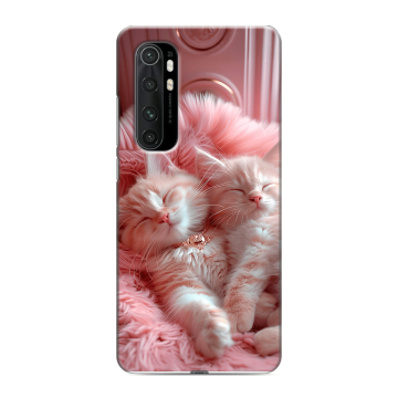 Силиконовый чехол на Xiaomi Mi Note 10 Lite с принтом котята котики
