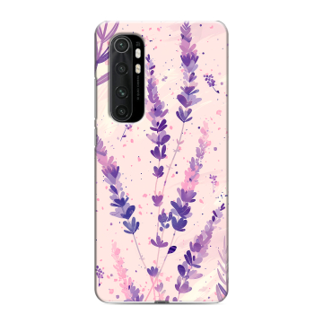 Силиконовый чехол на Xiaomi Mi Note 10 Lite с принтом цветы лаванда