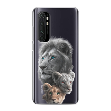 Силиконовый чехол на Xiaomi Mi Note 10 Lite с принтом Львы Силиконовый чехол на Xiaomi Mi Note 10 Lite с принтом Львы