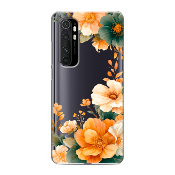 Силиконовый чехол на Xiaomi Mi Note 10 Lite с принтом Цветы принт Силиконовый чехол на Xiaomi Mi Note 10 Lite с принтом Цветы принт
