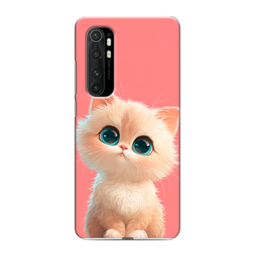 Силиконовый чехол на Xiaomi Mi Note 10 Lite с принтом Розовый котенок Силиконовый чехол на Xiaomi Mi Note 10 Lite с принтом Розовый котенок