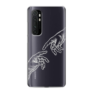 Силиконовый чехол на Xiaomi Mi Note 10 Lite с принтом Сотворение мира Силиконовый чехол на Xiaomi Mi Note 10 Lite с принтом Сотворение мира