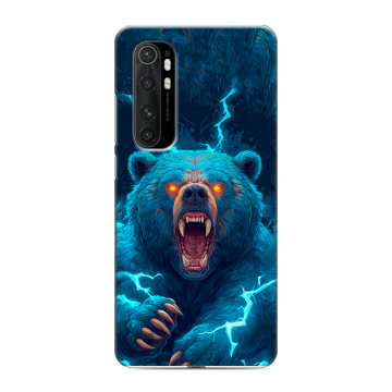 Силиконовый чехол на Xiaomi Mi Note 10 Lite с принтом Медведь Силиконовый чехол на Xiaomi Mi Note 10 Lite с принтом Медведь