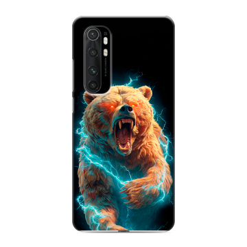 Силиконовый чехол на Xiaomi Mi Note 10 Lite с принтом Медведь Силиконовый чехол на Xiaomi Mi Note 10 Lite с принтом Медведь